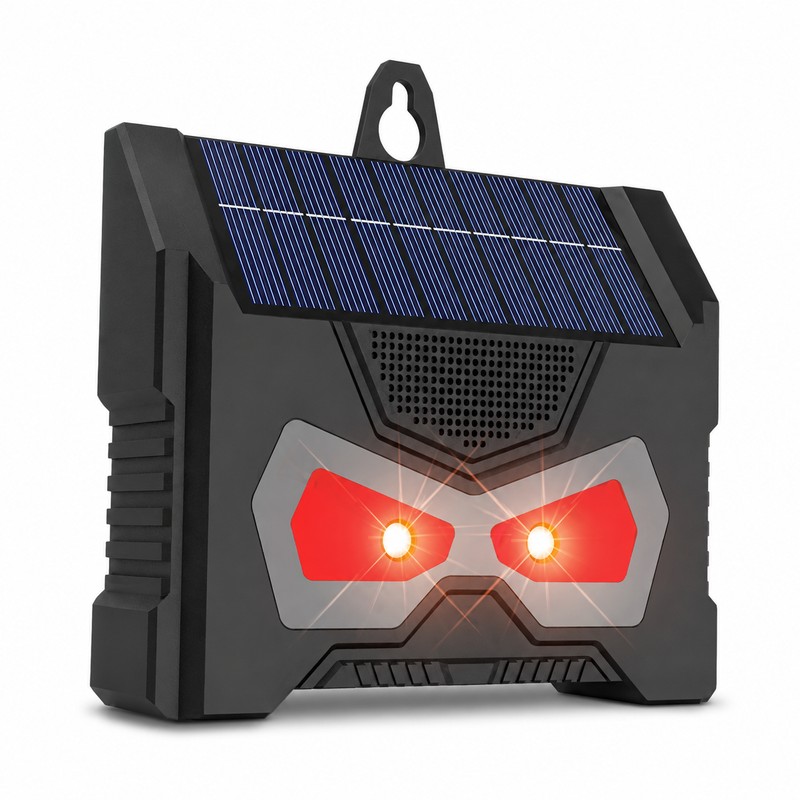 Solar Ultrasonic Animal Repeller for Outdoor Use – Waterproof Deer,