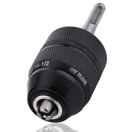 HaoTrade Keyless Drill Chuck Quick Change Adapter, 2-13mm 1/2-20UNF Mount Quick Release Drill Chuck, SDS Plus Shank Adaptor Converter Rotary Conversion Tool