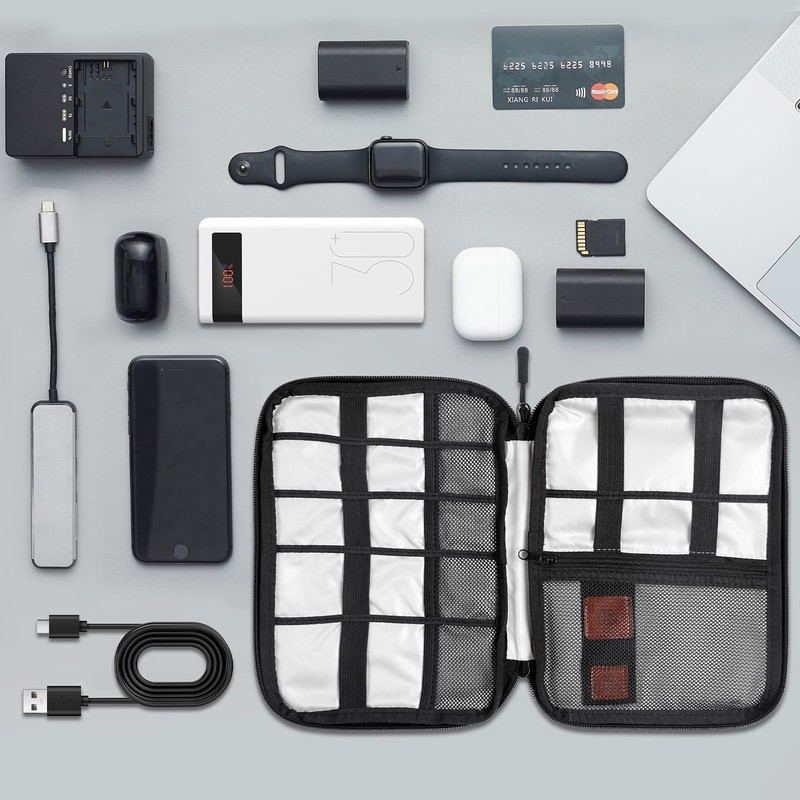 Cozary Cable Bag Electronic Cable Organiser, Universal Cable Organiser Bag