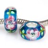 Lampwork Murano Glass Charm 925 Sterling Silver Core Fits European