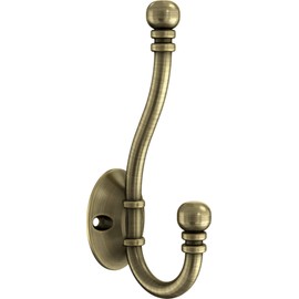 Liberty B46305Q-AB-C5 - Gancho para chamarra y sombrero, latón envejecido