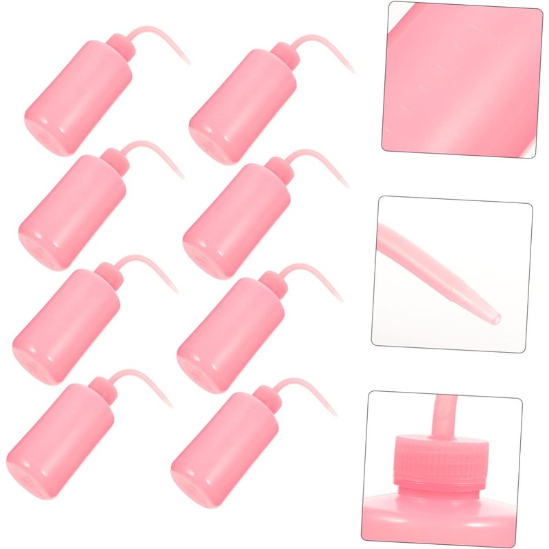 FOMIYES Botella de Limpieza para Pestañas 250ml Medidor, Material Abs