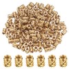 150 Pcs M3 3D Printing Brass Knurled Nuts, Threaded Insert Knurled Nuts, Brass Female Threaded Internal Press-in Insert Nuts, Thread Knurled Heat Embedment Nuts for 3D Printing Parts Plastic Shell