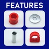 HANGFUSHO Rack And Pinion Bushing Set For Toyota 1996-2002 4Runner,1995-2004