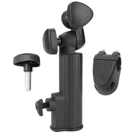 Hominas Golf Cart Umbrella Holder Adjustable Nylon Golf Umbrella Holder Trolley Universal Umbrella Holder (Black), black