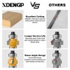 XDENGP 1/4 Shank 1/16" Radius Roundover Router Bit - 2