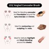 Albeaut Concealer Brush, Under Eye Makeup Small Angled Precision Face