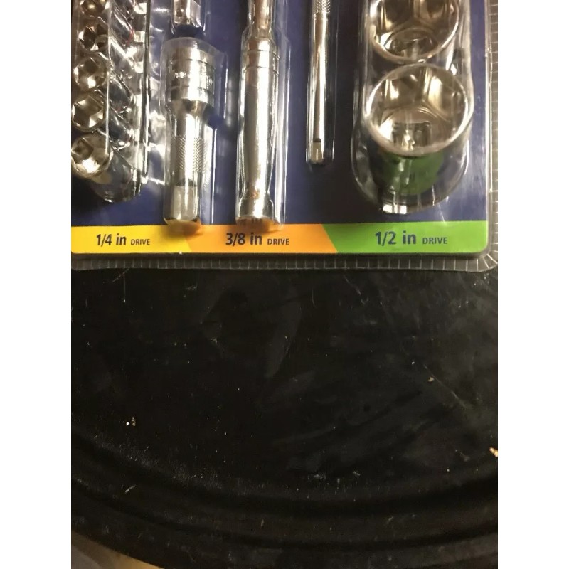 Kobalt 24 piece socket set english 5/32" to 1" 20