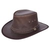 Real Leather Australian Bush Hat Outback Traveller Cowboy Style HL3341