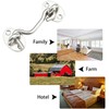 Worldly Storm Hooks with Eyelet, Stainless Steel Cabin Hooks, Door