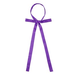 Allegra K School Ribbon, Uniform Ribbon, Ribbon Tie, Solid Color, Bowtie, Bowtie, High School Student Uniform, purple