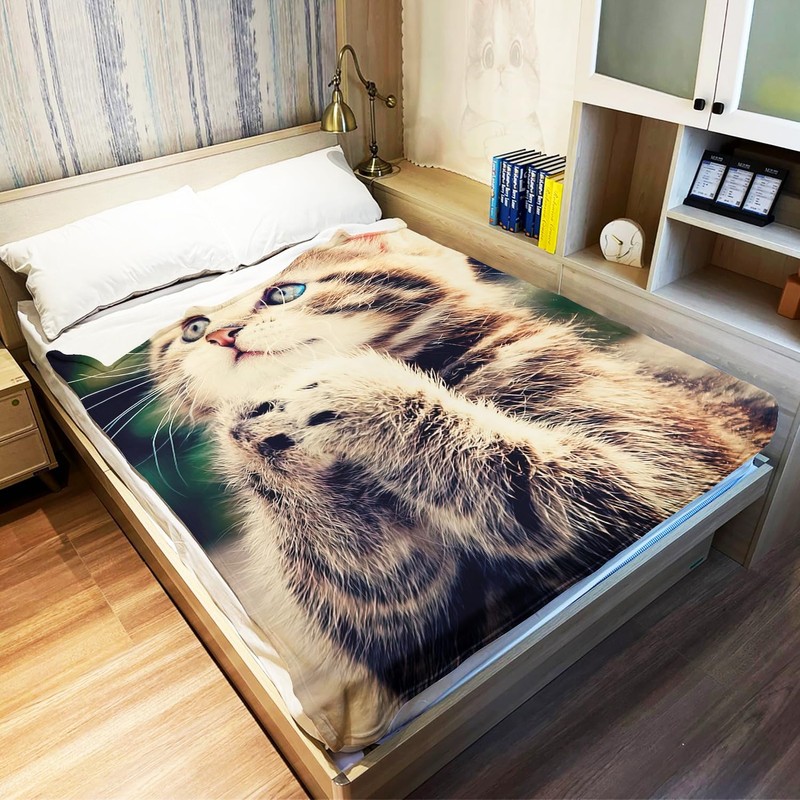 YISUMEI - 150 x 200 cm Blanket - Adorable Cat