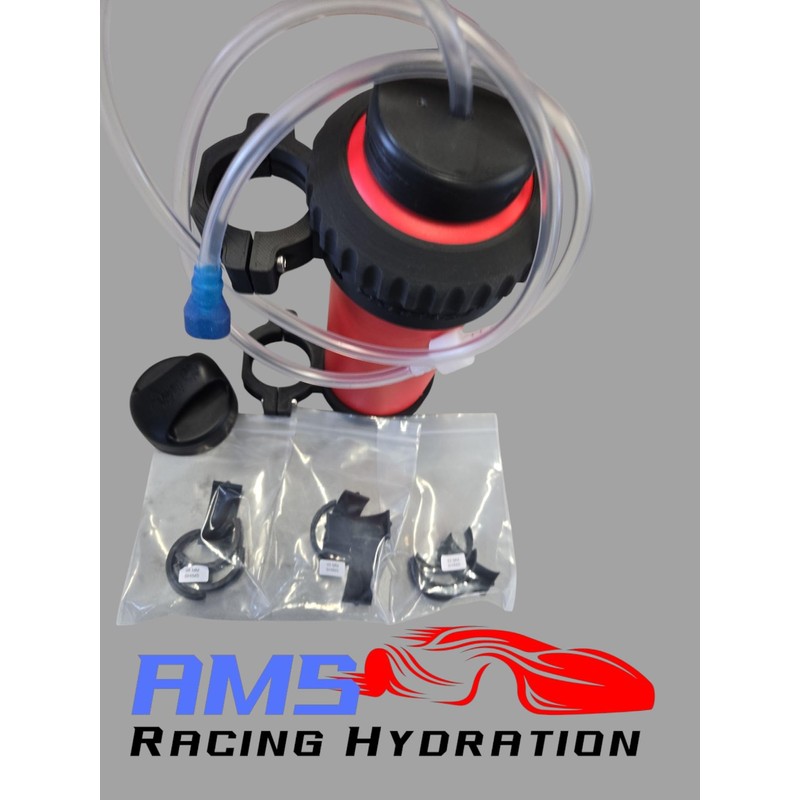Racing Water Hydration Drink Bottle with Roll Bar Mount -