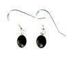 Whitby Jet and Silver Earrings