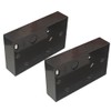 Black Electrical Surface Pattress Box (2 GANG 2 PACK)