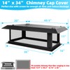 14" x 34" Chimney Caps Fireplace Chimney Cover for Outside