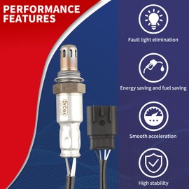 DrCax 234-4483 Oxygen O2 Sensor Downstream Heated Air Fuel Ratio Compatible with Fiat 500 2012-2019 Alfa Romeo Giulia 2017-2020 Stelvio 2018-2020 1.4L 2.0L Replace 350-34156 250-241045