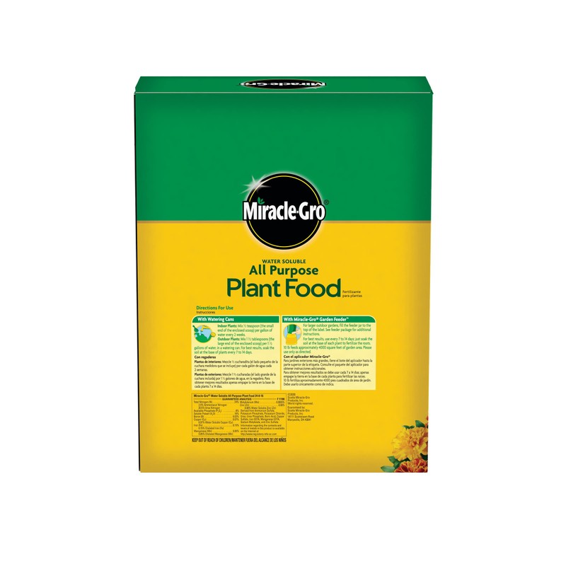 Miracle-Gro Water Soluble All Purpose Plant Food, Plant Fertilizer for