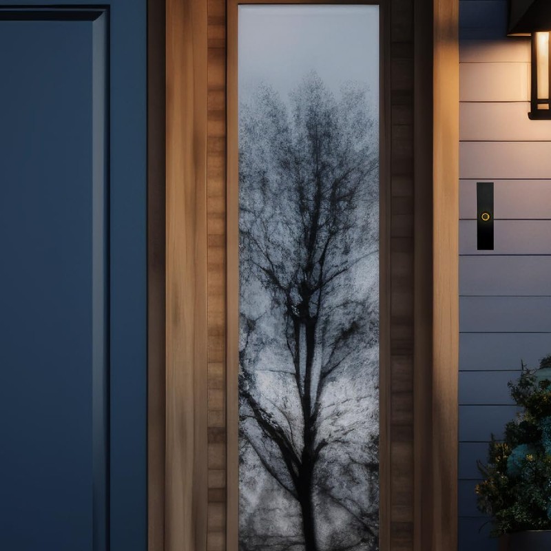 Newhouse Hardware Rectangular Lighted Wired Metal Doorbell Button in Black