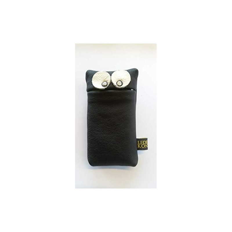 Handkerchief Gnome, Handkerchief Case, Leather Case, Black