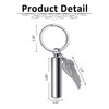 PiercingJak Cremation Jewelry Urn Keychain for Ashes Stainless Steel Angel