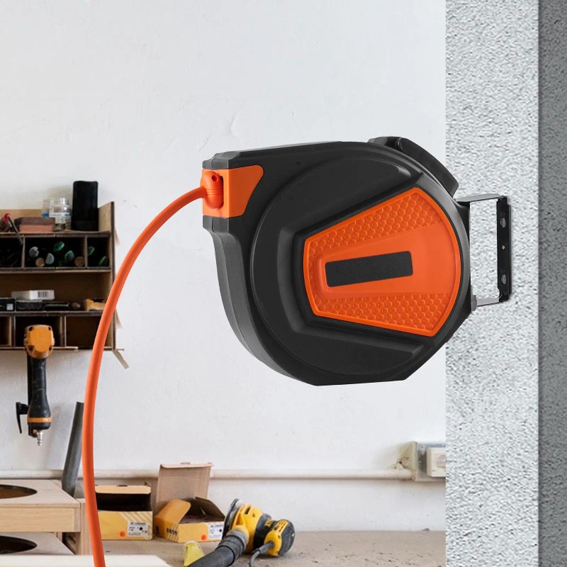 Hybrid 3/8 X 50 FT Retractable Air Hose Reel 300PSI
