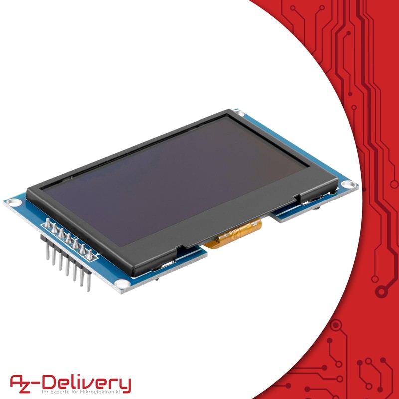 AZDelivery 2.42 Inch 128X64 OLED Display Module SPI - 2.42