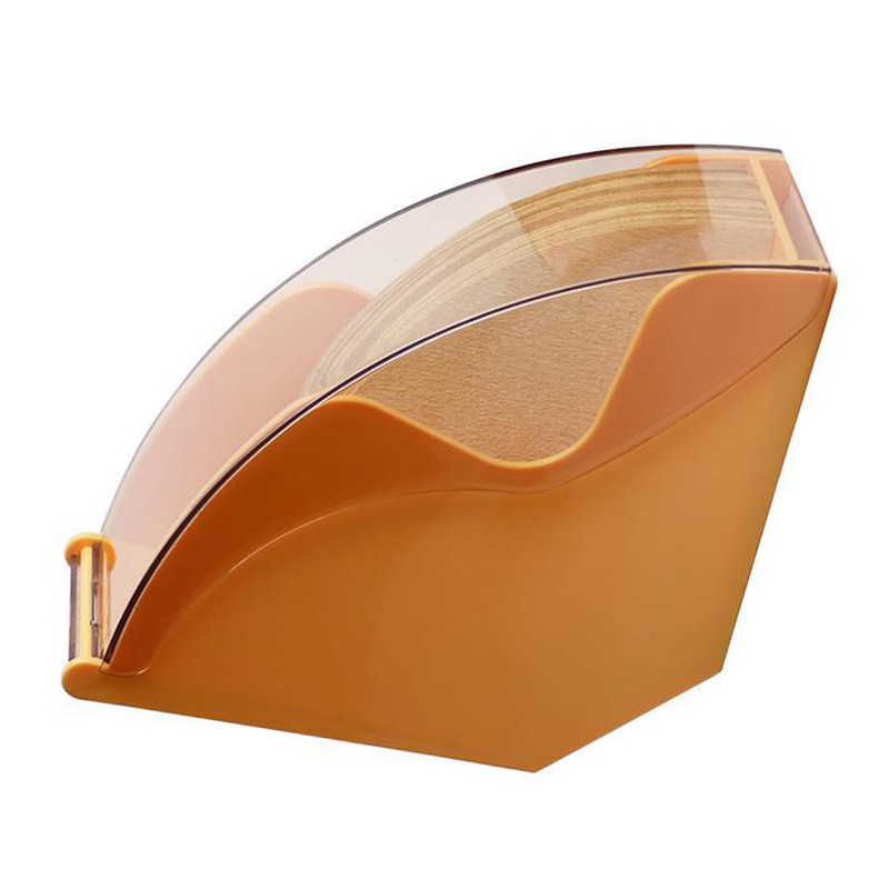 Acrylic Coffee Filter Holder with Lid Fan Shaped Filter Paper