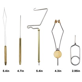 Fly Tying Tools Kit Fly Fishing Gear Assortment Fishing Flies Tying Tools Set, 5Pcs