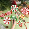 54 Pcs Christmas Candy Cut-Outs Double Printed Winter Paper Decor