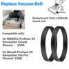 2 Pack Vacuum Belts Replacement for Bissell ProHeat 2X Revolution
