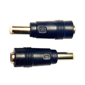 FENGHAISHUN DC5521 Female to 5525 Male DC Power Adapter Connector DC 5.5mm x 2.5mm Male Plug to 5.5mmx2.1mm Female Jack Coupler for Laptop Interface Power Cable Converter 2pcs