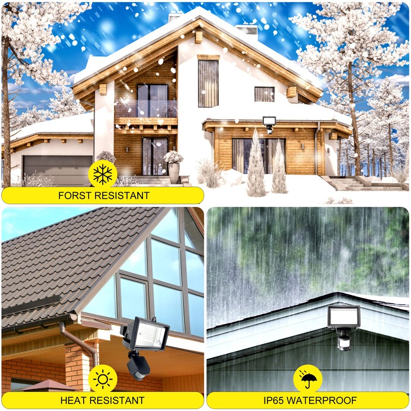 SUNLONG Solar Motion Lights Outdoor Waterproof Motion Sensor Outdoor Lights