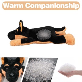 CSVBTRF Weighted Stuffed Animals, 4.1 lbs 22" German Shepherd Plush Hugging Pillow, German Shepherd Dog Stuffed Animal Gifts for Kids Boys and Girls