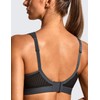 Syrokan Women's High Support Sports Bra, Large Sizes, Full Cups,