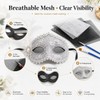 24 Sheets White Fursuit Eye Plastic Mesh with 2 Painting