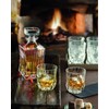 HISTORY COMPANY Luxury Crystal Double Rocks Glass, 2-Piece Set, Crafted