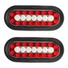 PHILTOP 2 Pcs Trailer Light Marker Lights Amber and Red