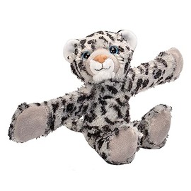 Wild Republic Huggers, Snow Leopard Plush Toy, Slap Bracelet, Stuffed Animal, Kids Toys, 8 inches