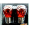 CLEAR ALTERNATIVES, 1156A SINGLE CONTACT 12V 27W AMBER 2 BULBS