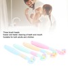 4pcs Three Sided Toothbrush Soft Bristles Three Head Teeth Cleaner