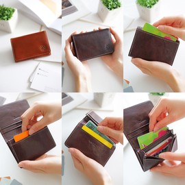 Dakota DA-35898-40 Business Card Holder, Fence Series, Brown, Braun