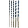 Bosch HCBG501T BlueGranite Turbo Carbide Hammer Drill Bit Set (5
