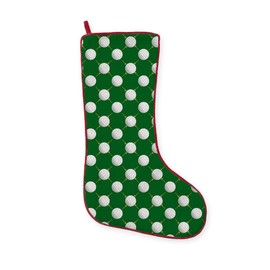 CafePress Golf Balls and Tees On Green Traditional Christmas Stocking 7.5"x19"