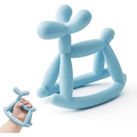 Juguetes para la dentición Miraloop para bebés de 0 a 6 meses, mordedores Jellydog para bebés de 6 a 12 meses, juguetes de silicona de grado