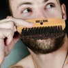 Beard Grooming Kit for Men - Bamboo Travel Set With