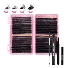 Kit De Pestañas En Forma De D Cmayome De 800 Piezas: 8-18 Mm