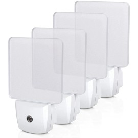 DEWENWILS Light Sensor,Warm White, Dusk to Dawn Sensor Flat Nightlight Hallway