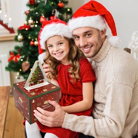 Money Box for Cash Gift Pull, Merry Christmas Money Gift Box Surprise Gift Box Pull Money Box Money Holder for Cash with Pull Out Merry Christmas Surprise Set for Friend Family Women Men