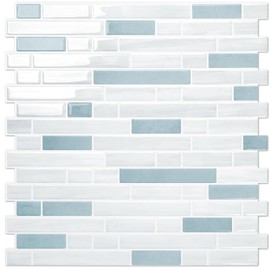 STICKGOO Peel and Stick Backsplash - 10 Sheets of 12”×12” - 3D Self Adhesive Peel and Stick Tile Backsplash for Kitchen & Bathroom